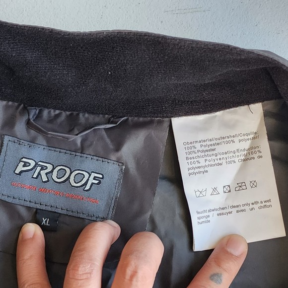 Icon Motorcycle Rain Jacket Trousers Set Orange XL Gray Waterproof Riding Suit - Picture 7 of 12